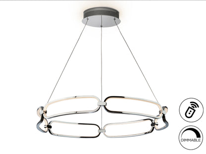 Lámpara LED Colette Cromada Ø80cm - Schuller - Calidad Premium | luzguru.com