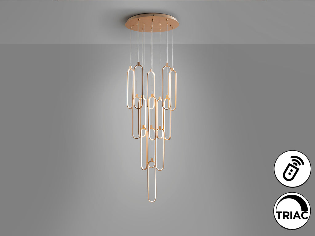 Lámpara de Techo LED Colette Oro Rosa - Schuller | luzguru.com