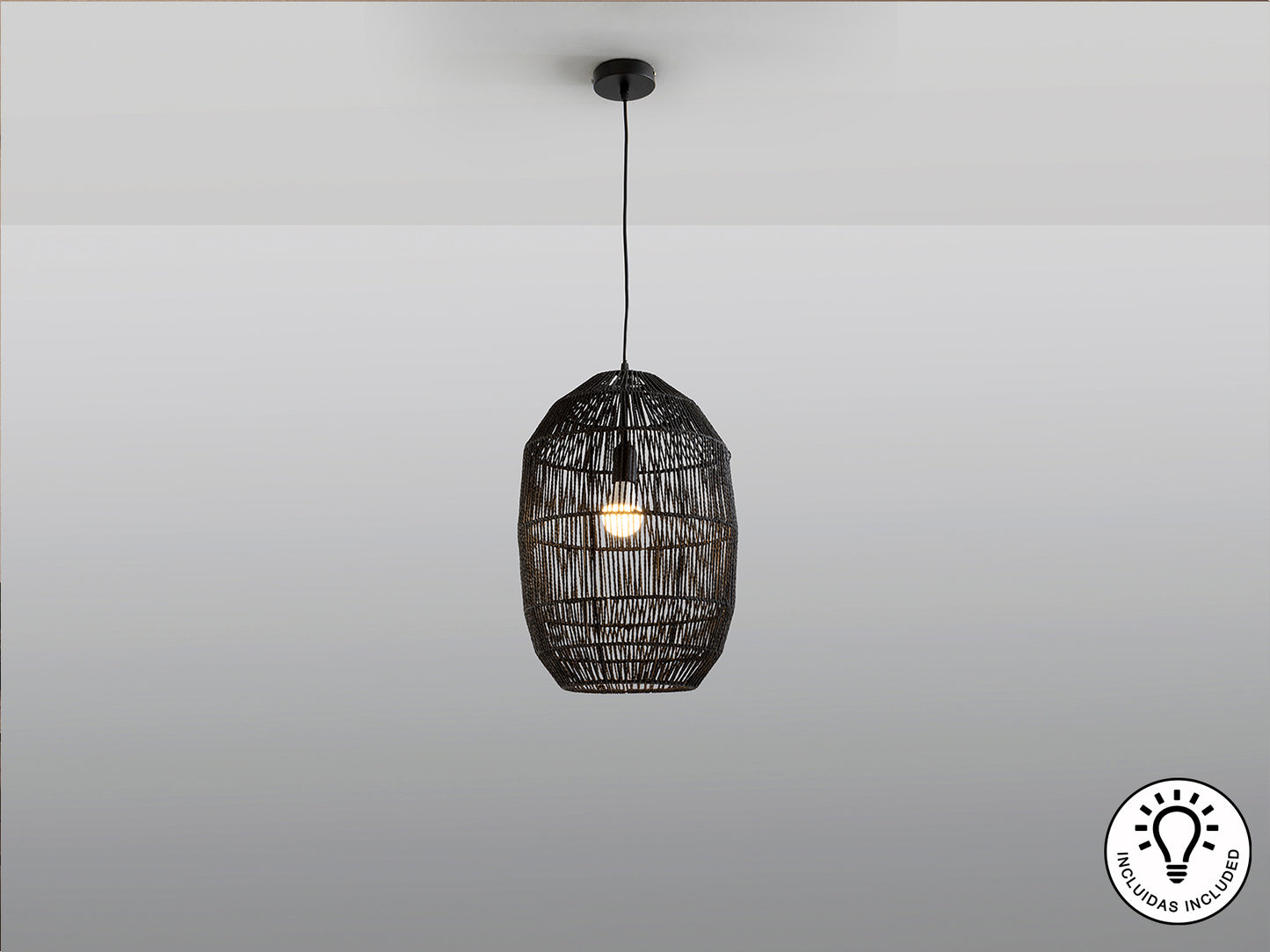 Lámpara de Techo Negra Tizne - Schuller - Diseño Elegante | luzguru.com