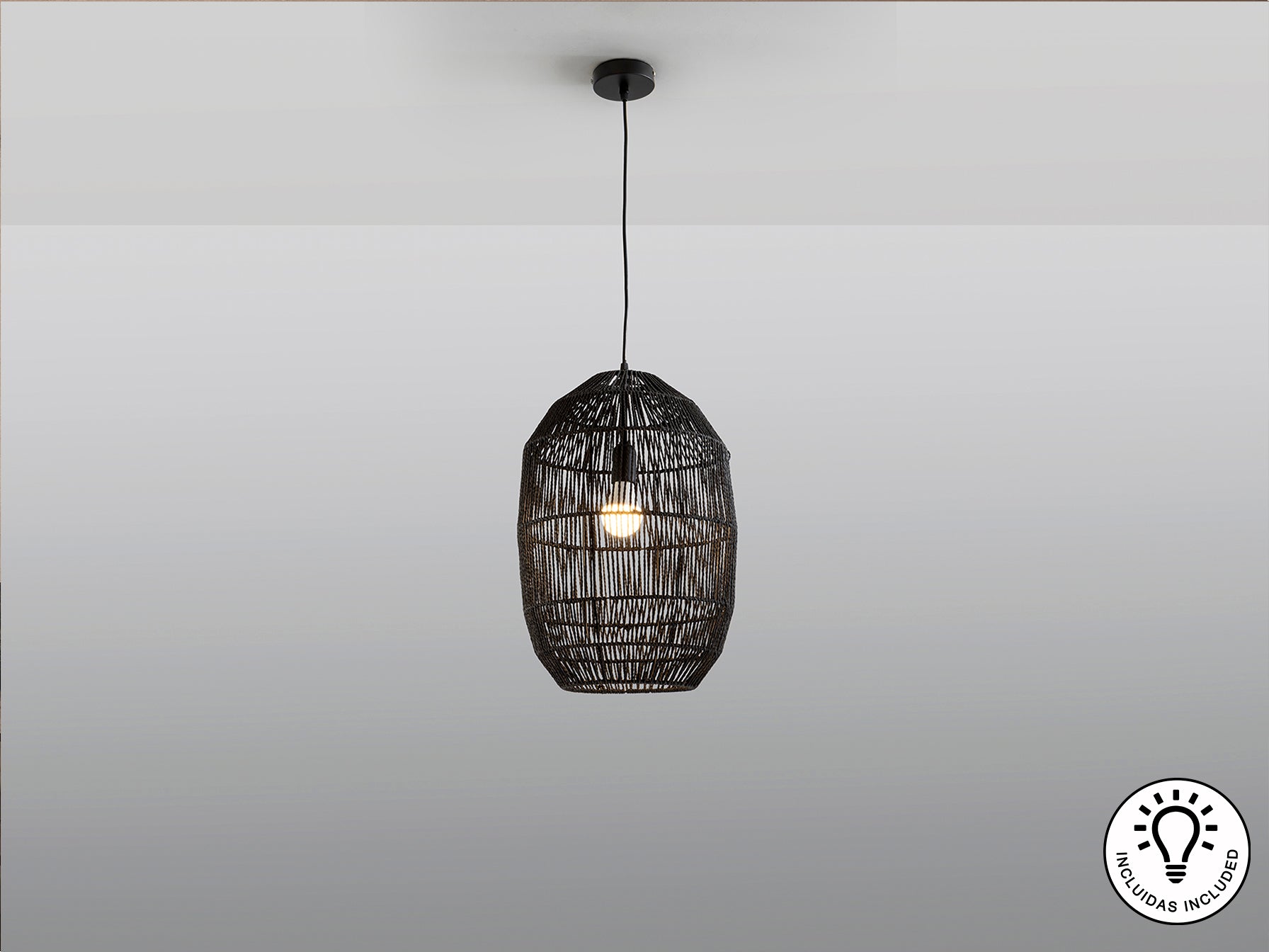 Lámpara de Techo Negra Tizne - Schuller - Diseño Elegante | luzguru.com