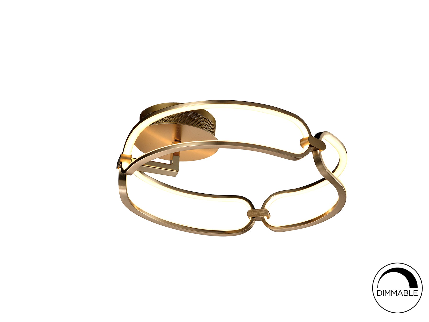 Plafón LED Schuller Colette - Oro Rosa - Diseño Moderno | luzguru.com