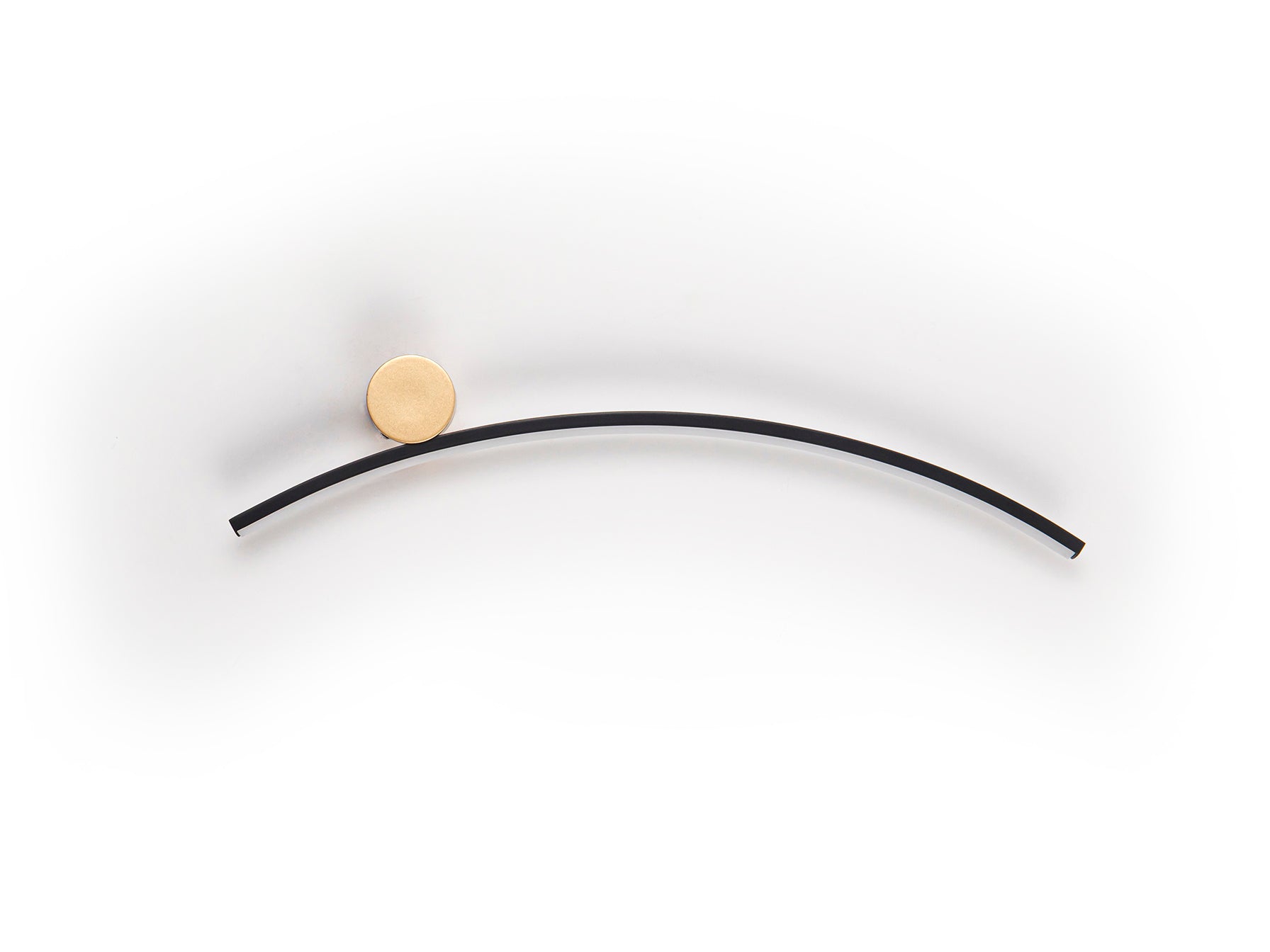 Aplique Moderno Negro y Oro - Schuller Smile | luzguru.com