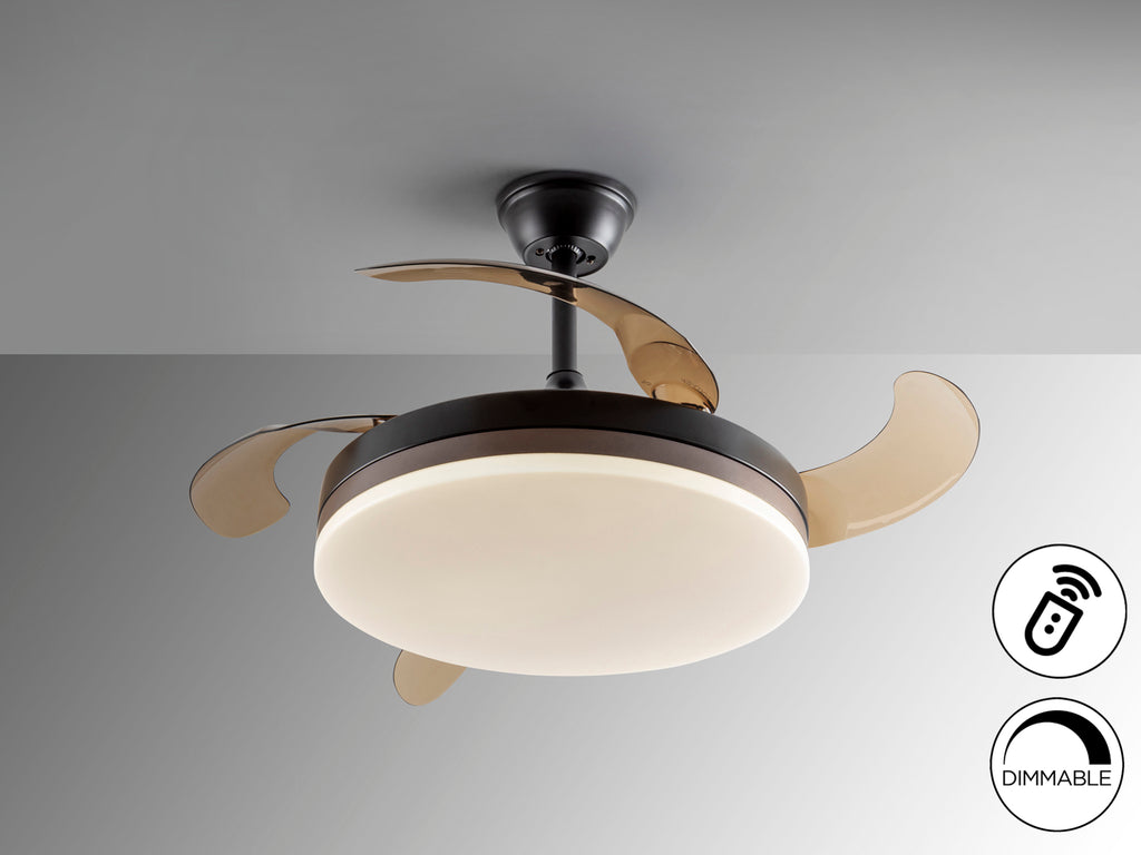 Ventilador Techo Negro Schuller Vento - Diseño Moderno | luzguru.com