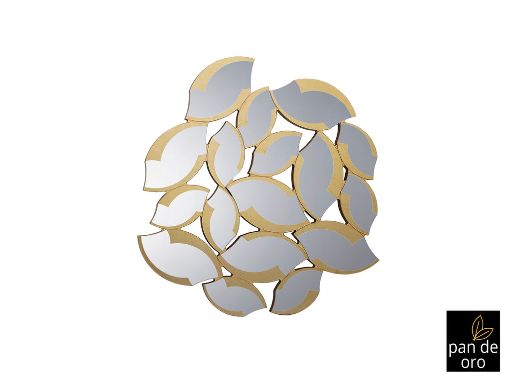 Espejo Moderno Pan de Oro - Schuller Sandal | luzguru.com