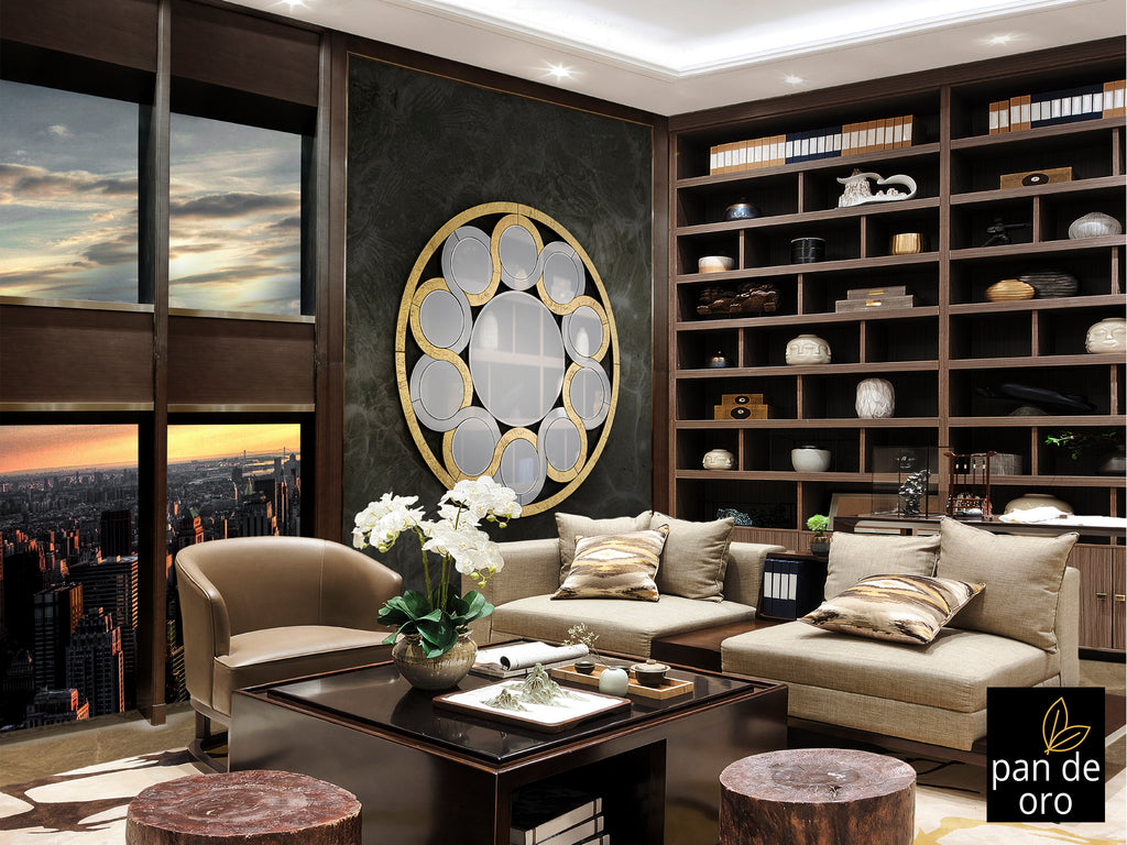 Espejo Zendaya Oro - Schuller - Diseño Exclusivo | luzguru.com