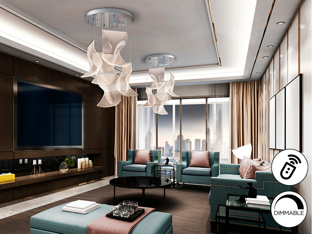 Lámpara LED Moderna Cromada VELOS - Schuller - luzguru.com