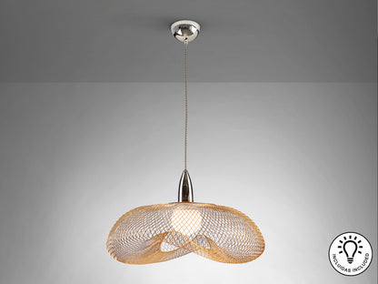 Lámpara Moderna Cromo Oro - Schuller Forma | luzguru.com