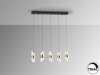 Lámpara Techo Iliada Negro Oro - Schuller - Calidad Premium | luzguru.com