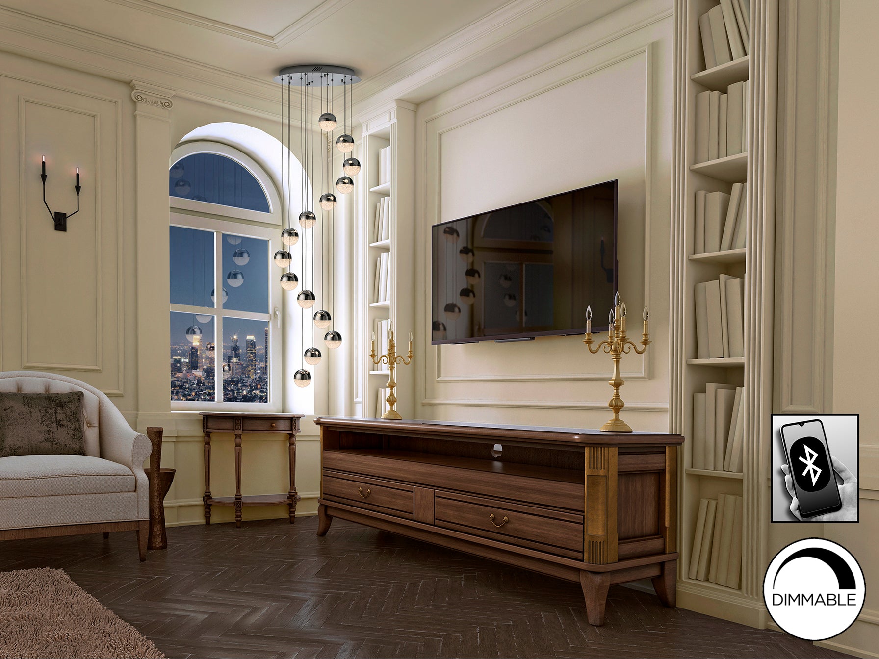 Lámpara LED Schuller Sphere - Diseño Moderno y Dimmable | luzguru.com