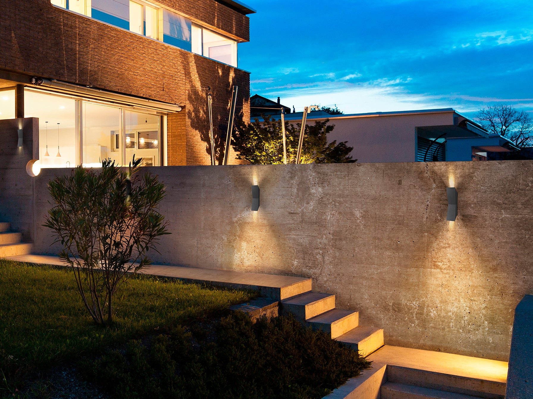 Aplique Exterior LED Gris - Schuller Keops - Calidad Premium | luzguru.com