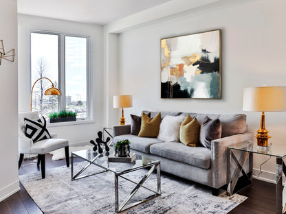 Cuadro Moderno Dorado 100x100cm - Schuller - Calidad Premium | luzguru.com