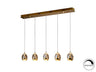 Schuller 783627 - Lámpara ROCIO 5L Oro - Colección Rocío - luzguru.com