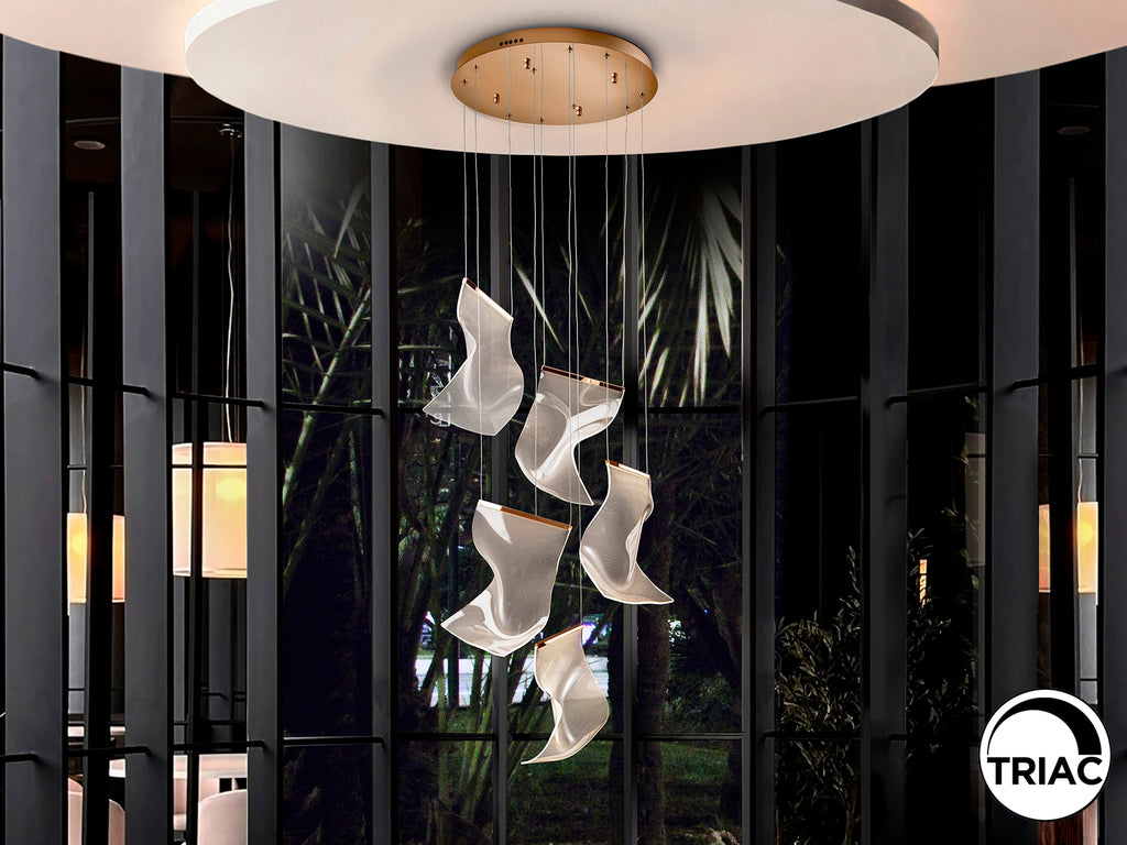 Lámpara Moderna Oro Rosa - Schuller Velos | luzguru.com