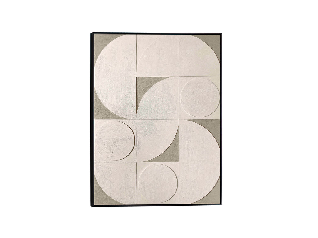 Schuller Geomia 619820 - Adorno de pared bajorrelieve negro 90x120cm - luzguru.com