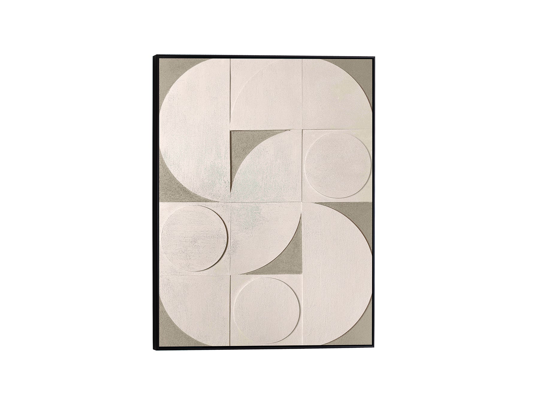 Schuller Geomia 619820 - Adorno de pared bajorrelieve negro 90x120cm - luzguru.com