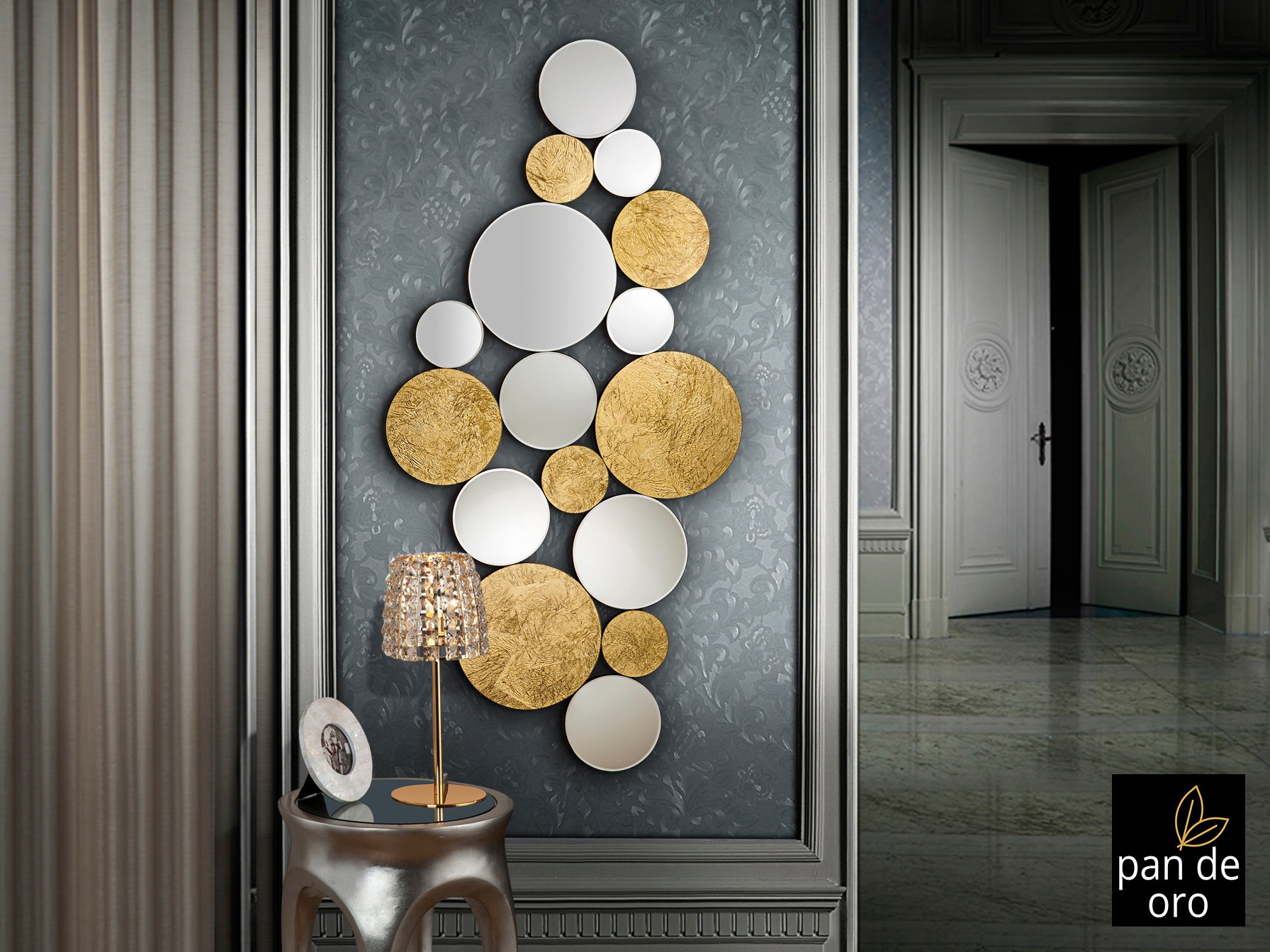 Espejo Circular Moderno - Schuller Cirze - Calidad Premium | luzguru.com