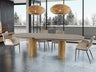 Mesa de comedor Schuller Irati 607094 - Acabado madera y piedra - luzguru.com