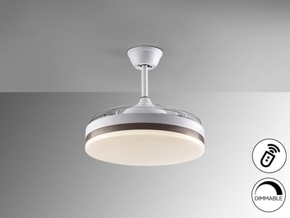 Ventilador Techo Schuller Vento - Blanco - Dimmable - luzguru.com