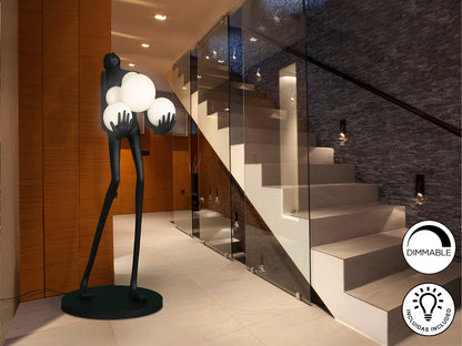 Lámpara de pie La Carga Negra - Schuller - Diseño Moderno | luzguru.com