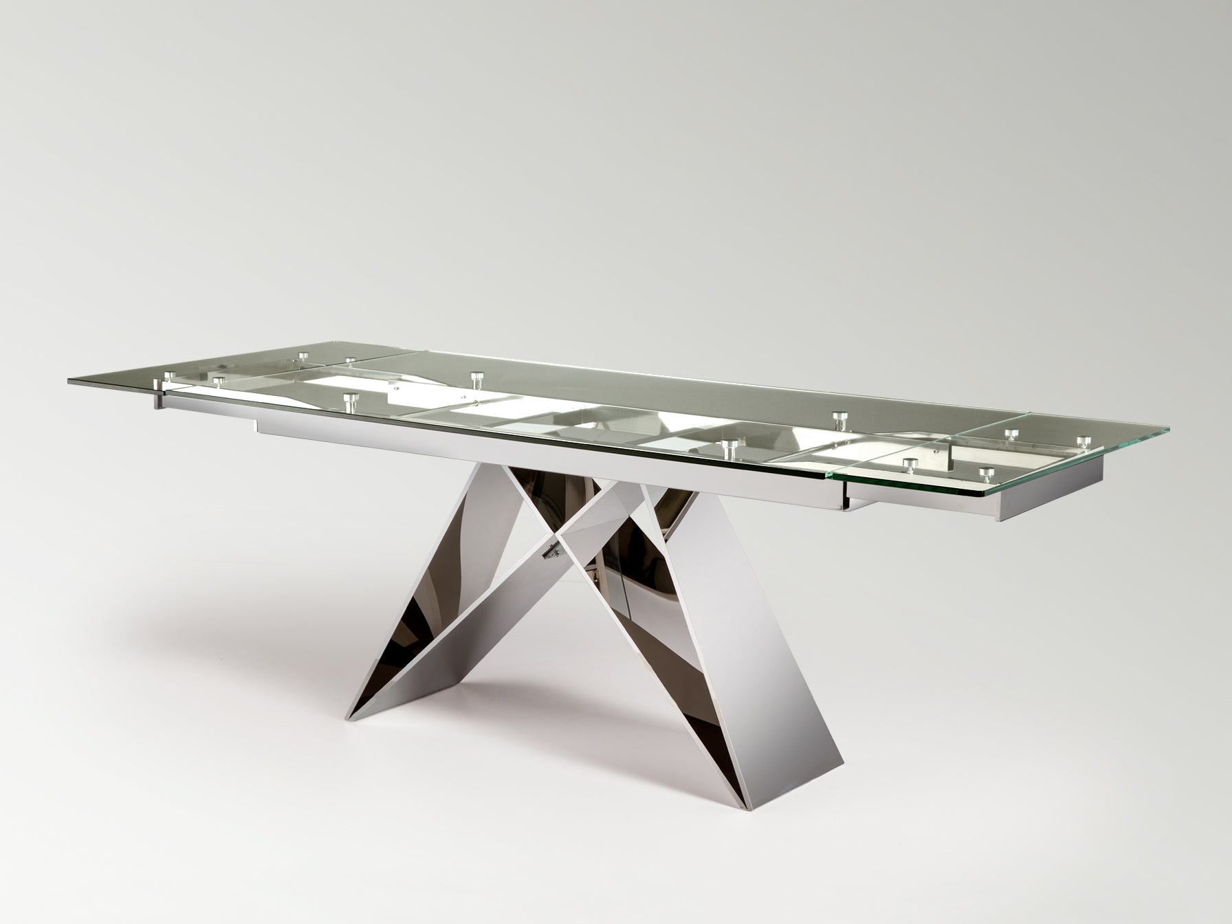 Mesa Comedor Extensible Acero - Schuller Mika - Calidad Premium | luzguru.com