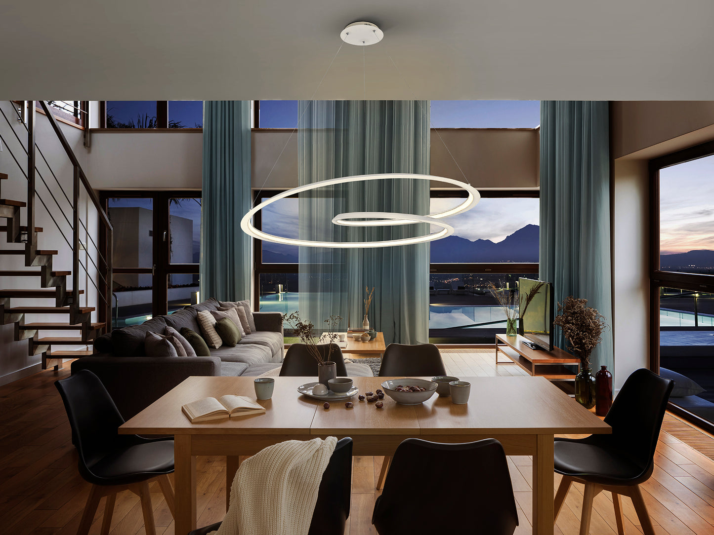 Lámpara Colgante Looping - Schuller - Diseño Moderno | luzguru.com