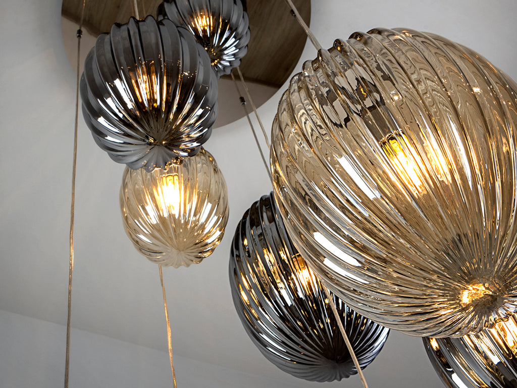 Lámpara Techo Schuller Ovila - Diseño Moderno 9 Luces | luzguru.com