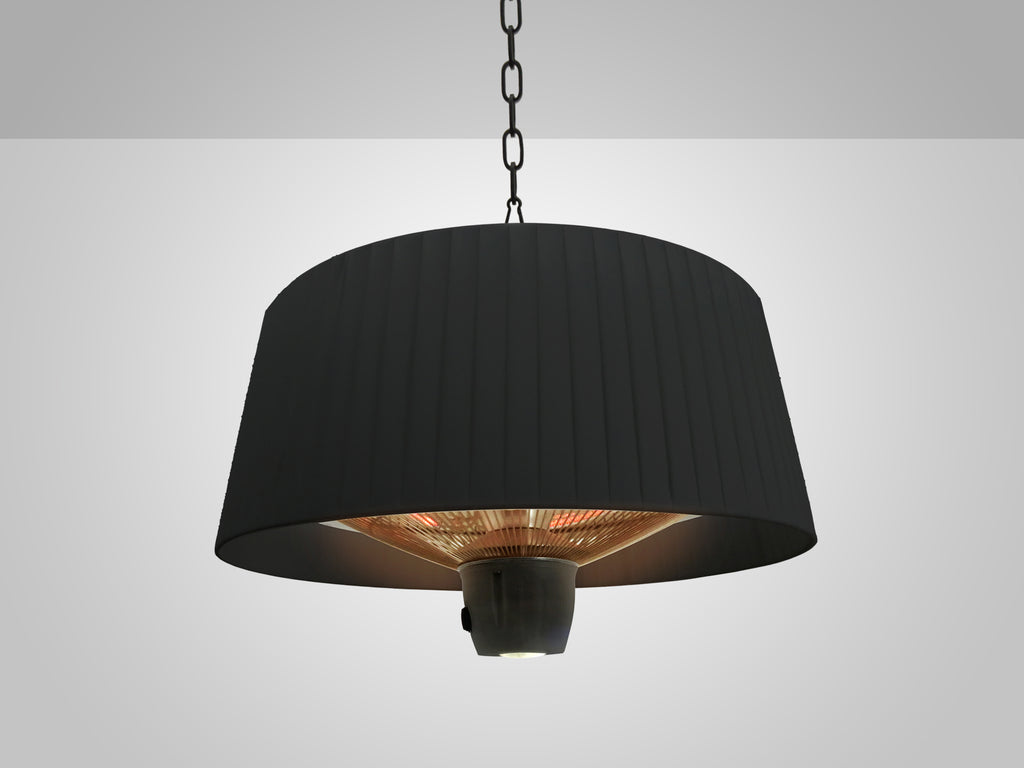 Estufa de Suspensión Schuller Heat Vintage - Negra 1500W | luzguru.com