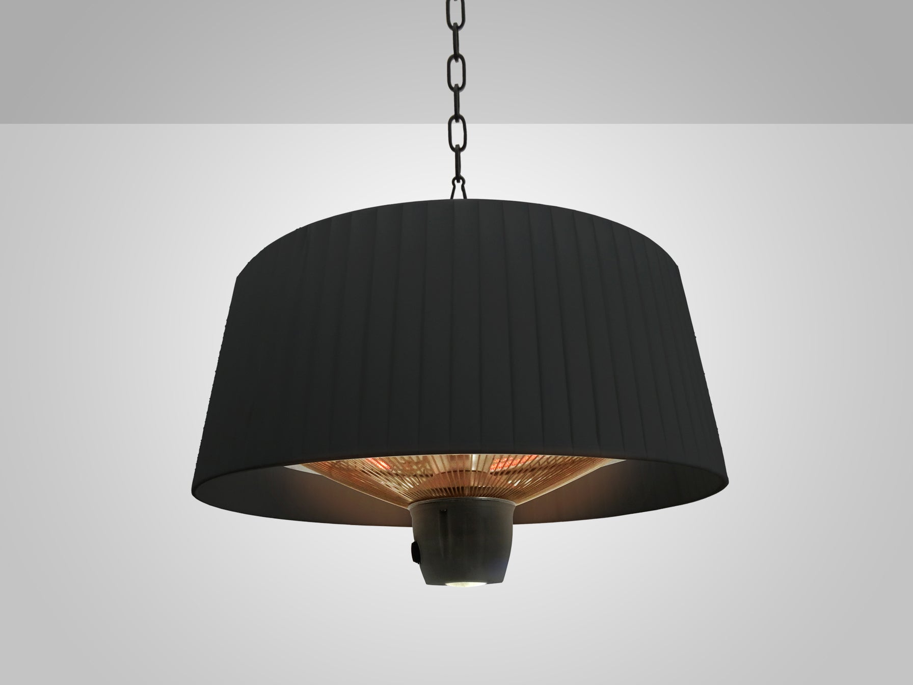 Estufa de Suspensión Schuller Heat Vintage - Negra 1500W | luzguru.com