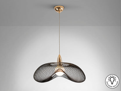 Lámpara de Metal Oro y Negro - Schuller Forma - luzguru.com