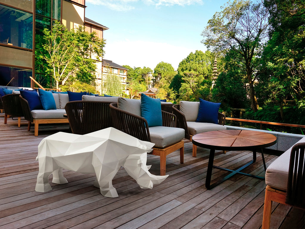 Figura Decorativa Rinoceronte Blanco - Schuller Future Rhino | luzguru.com