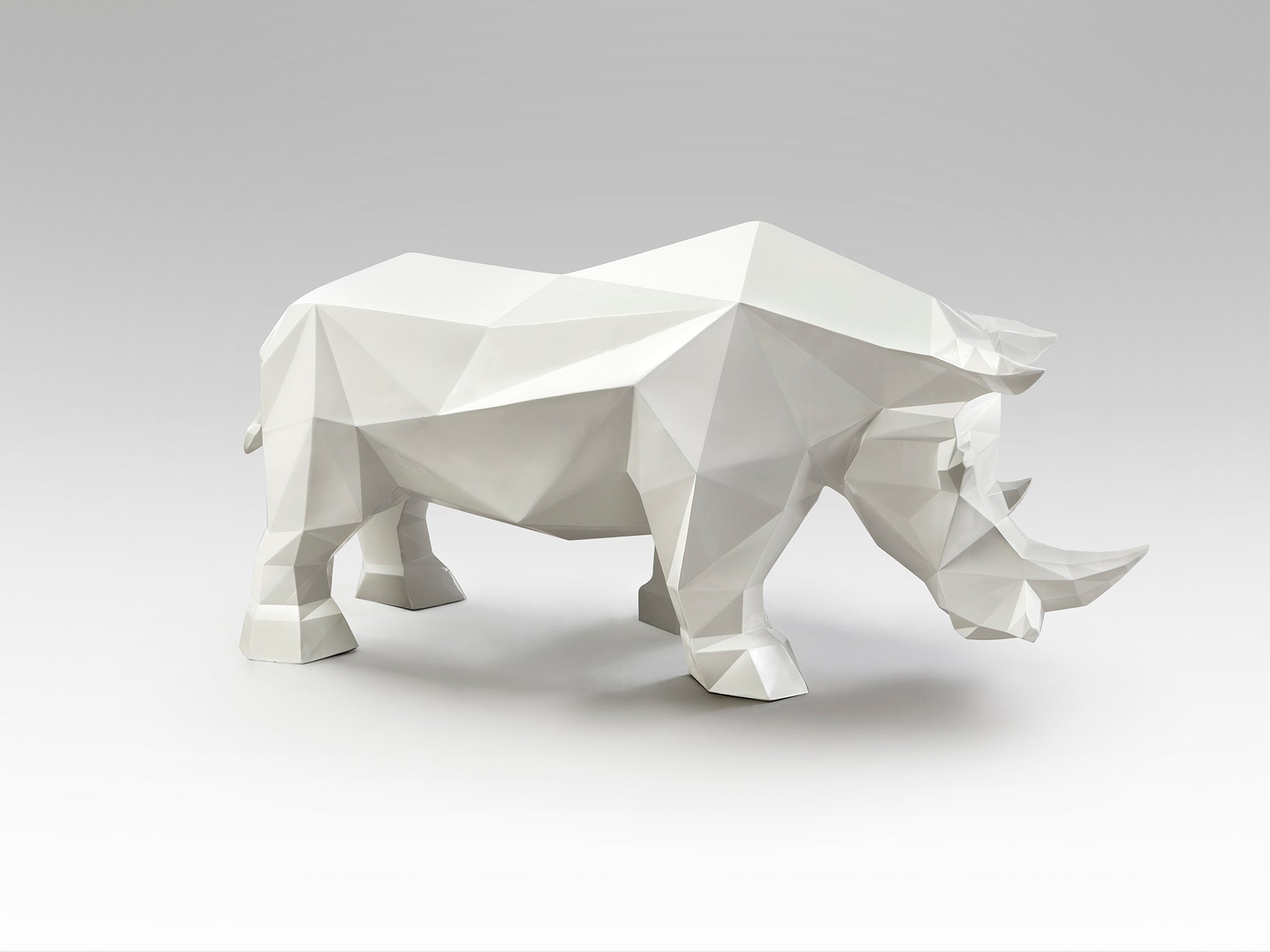 Figura Decorativa Rinoceronte Blanco - Schuller Future Rhino | luzguru.com