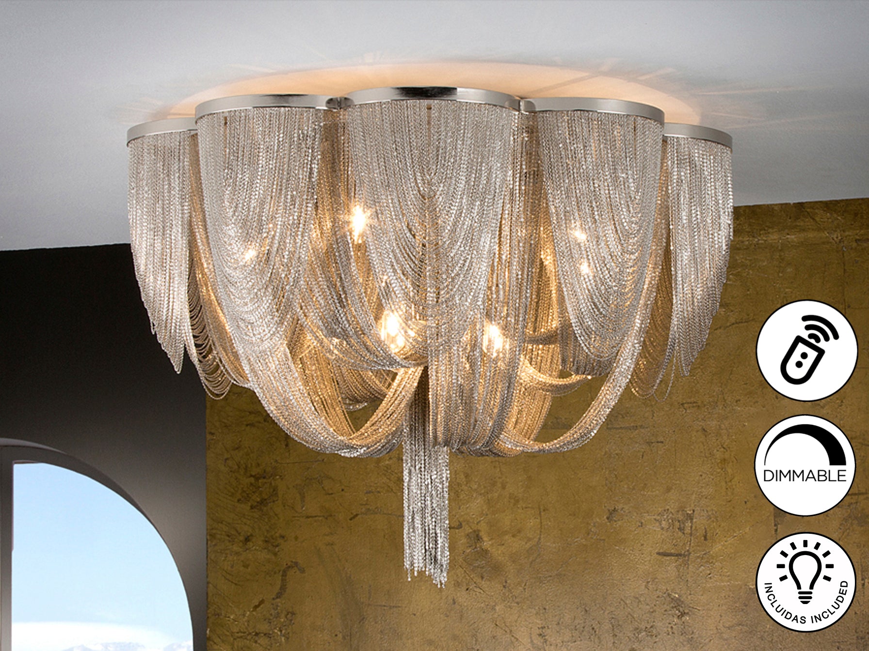 Plafón Moderno 10 Luces - Schuller Minerva - Calidad Premium | luzguru.com