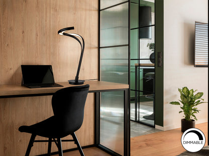 Lámpara Sobremesa Negra Moderna - Schuller Danza - luzguru.com