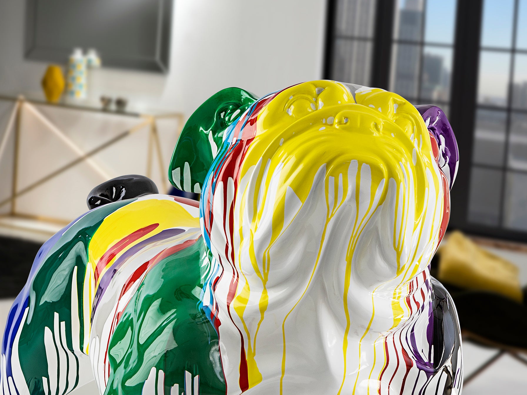 Figura Decorativa Bulldog Grande Schuller -  luzguru.com