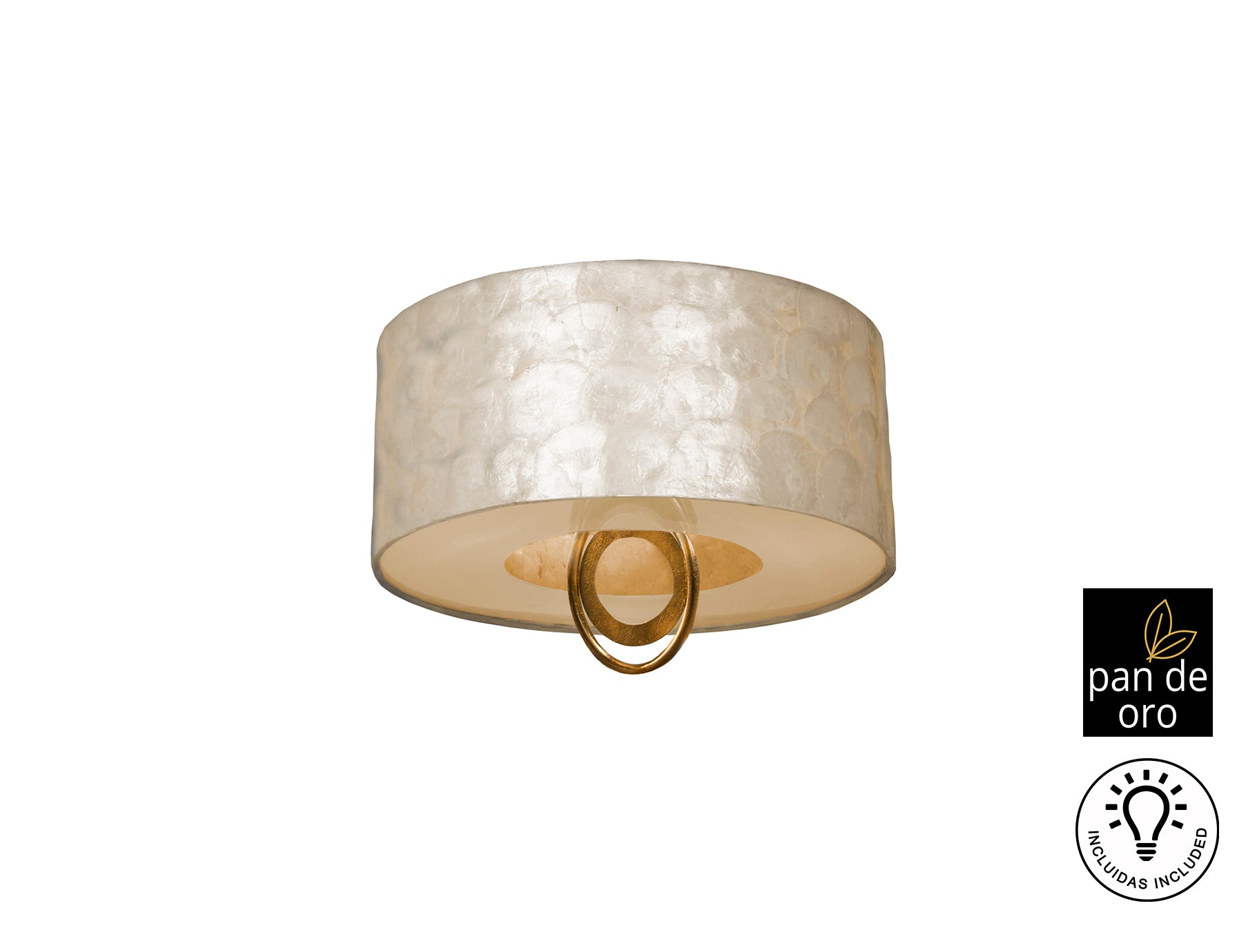 Plafón Techo Oro Ø40cm - Schuller Edén - Iluminación de Lujo | luzguru.com