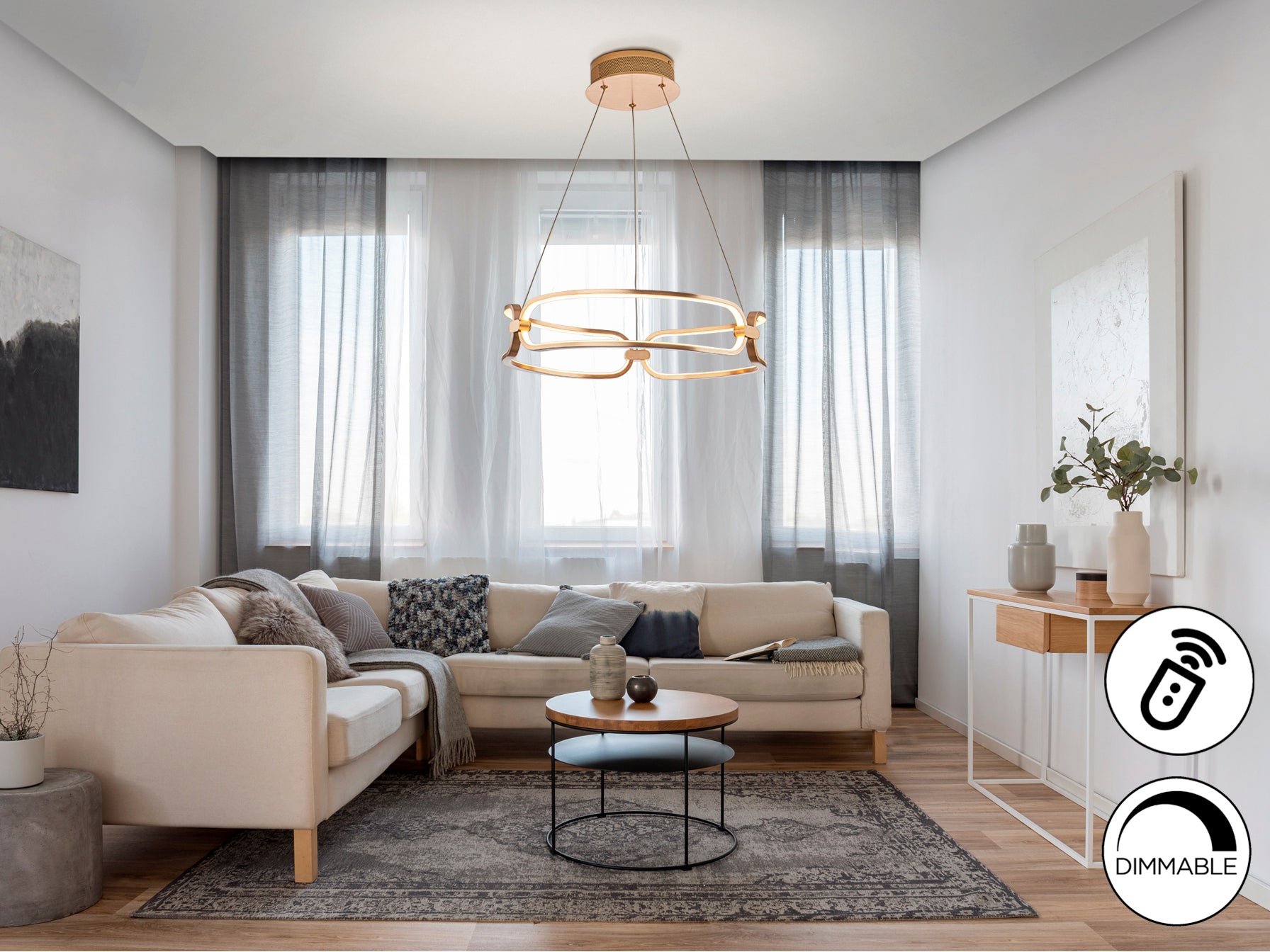 Lámpara LED Schuller Colette - Oro Rosa - Diseño Moderno | luzguru.com