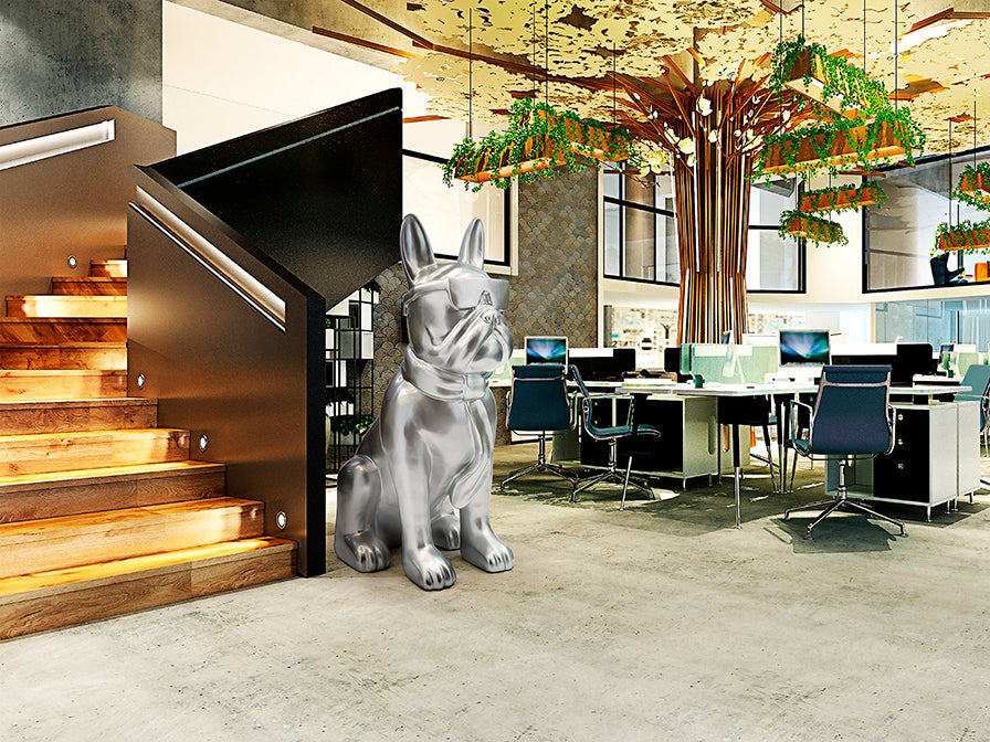 Figura Bulldog Francés Grande Plata - Schuller | luzguru.com