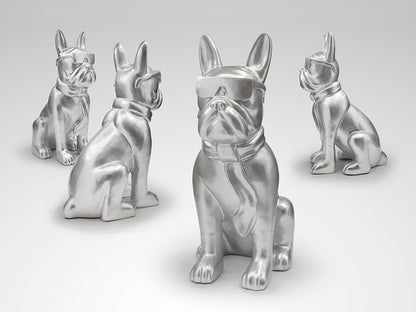 Figura Bulldog Francés Grande Plata - Schuller | luzguru.com