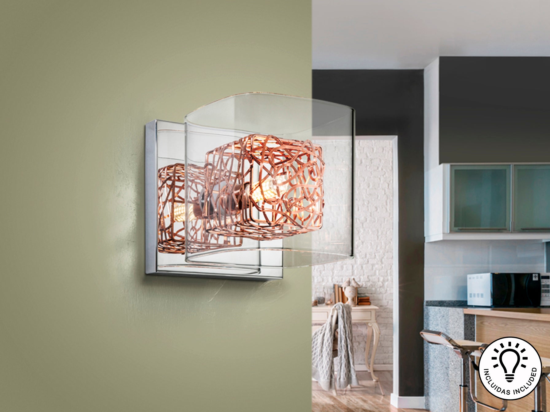 Aplique de Pared Lios - Schuller - Diseño Moderno | luzguru.com