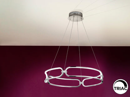 Lámpara Moderna Cromada Colette - Schuller - luzguru.com