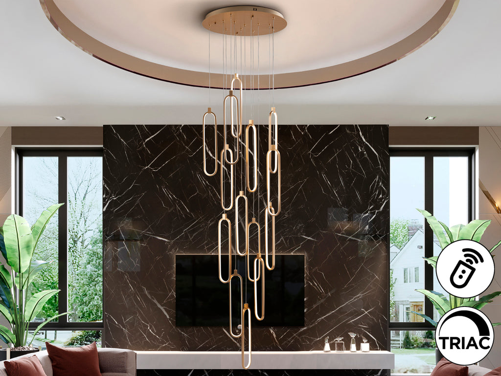 Lámpara de Techo LED Colette Oro Rosa - Schuller | luzguru.com