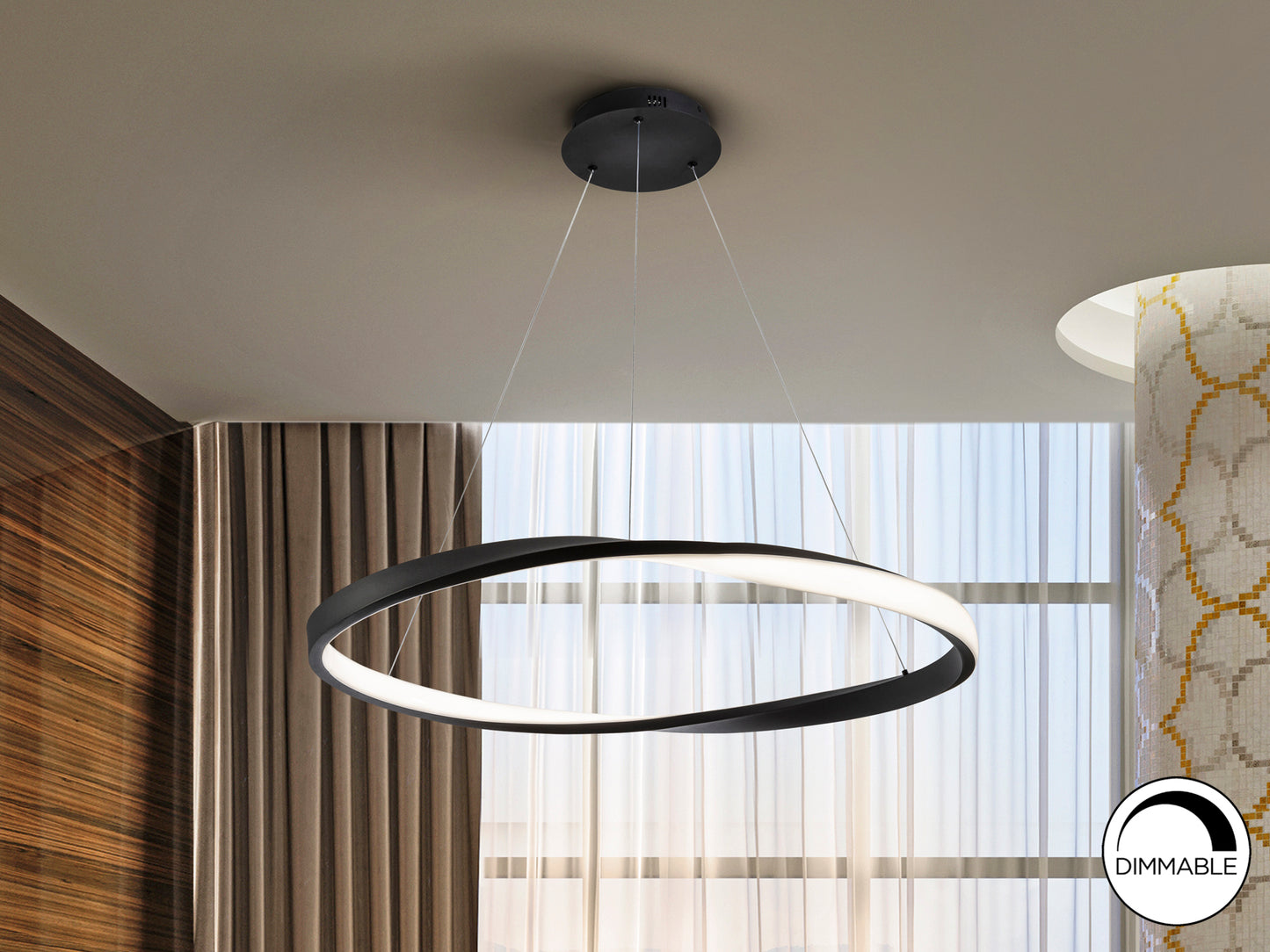 Lámpara de Techo Altair Negra - Schuller - Diseño Moderno | luzguru.com