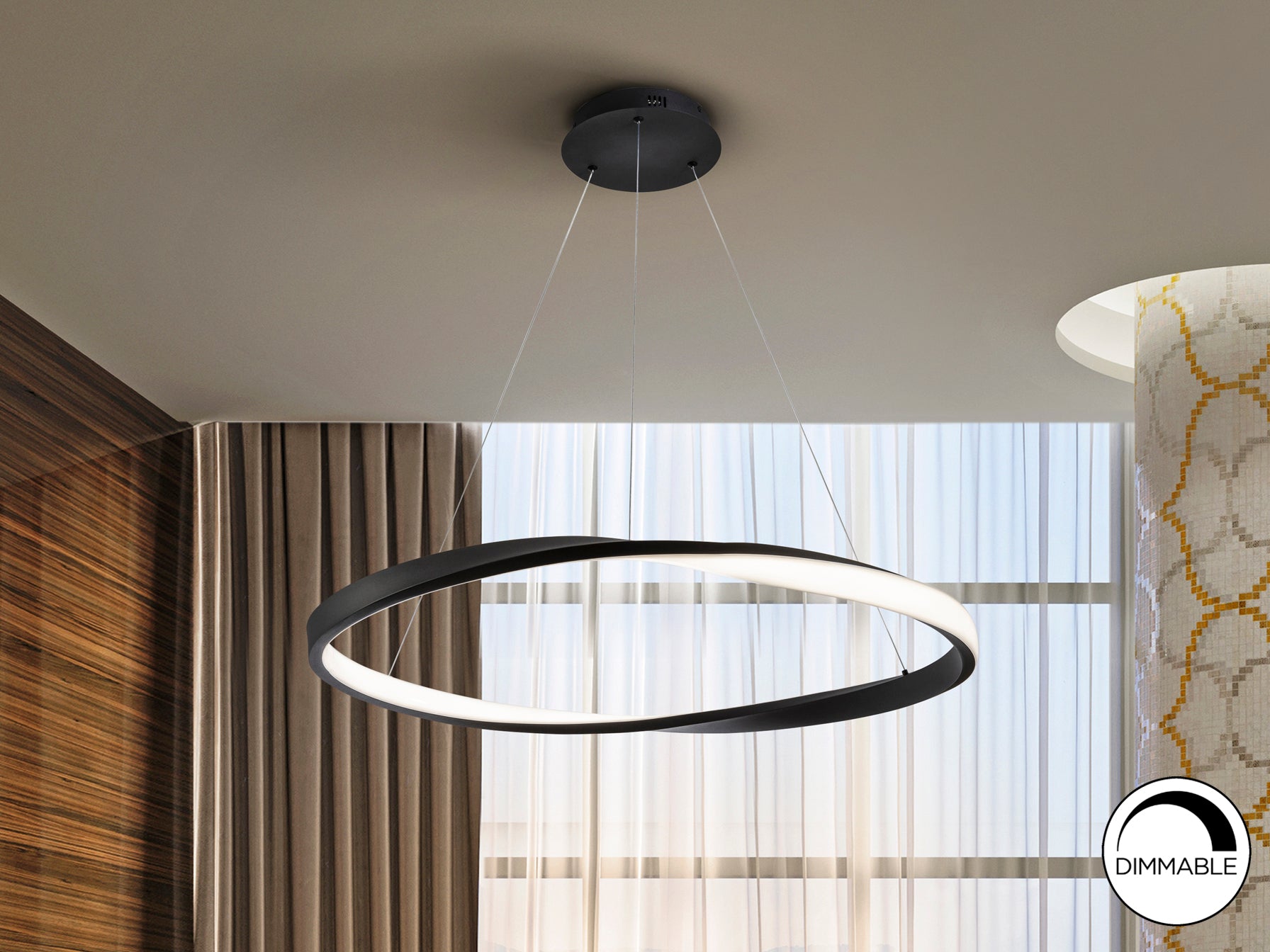 Lámpara de Techo Altair Negra - Schuller - Diseño Moderno | luzguru.com