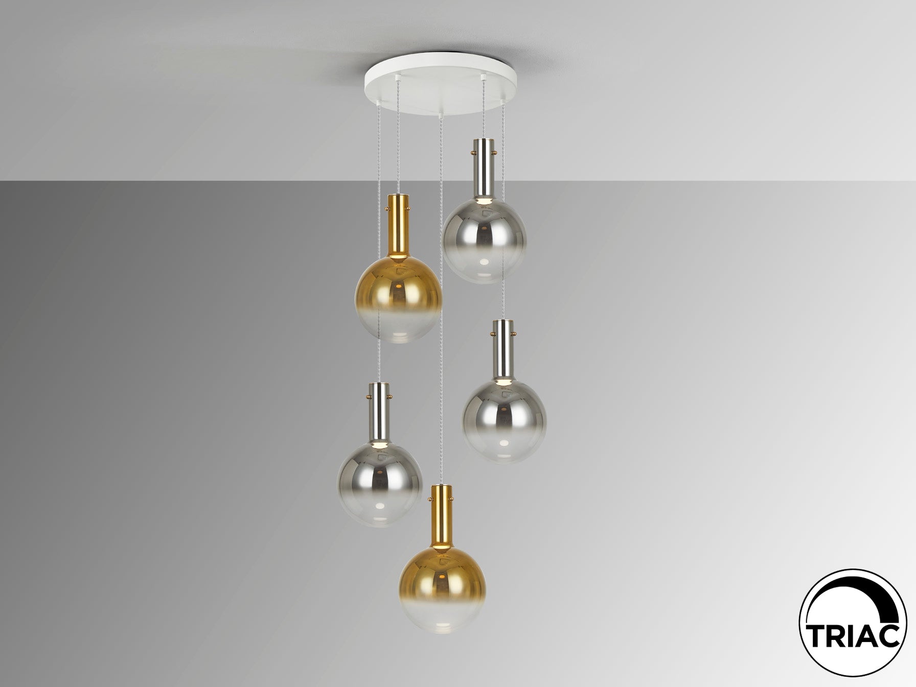 Lámpara Colgante Moderna Schuller Matices - Oro | luzguru.com