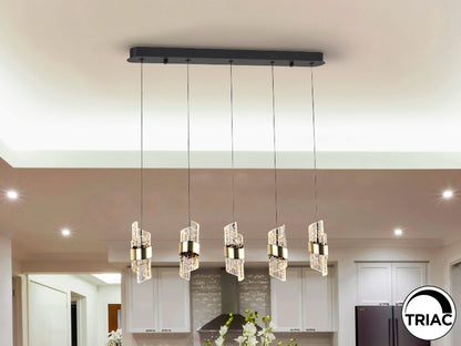 Lámpara Techo Iliada Negro Oro - Schuller - Calidad Premium | luzguru.com