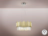 Schuller 605137 - Lámpara Tiara Cromado Oro - luzguru.com