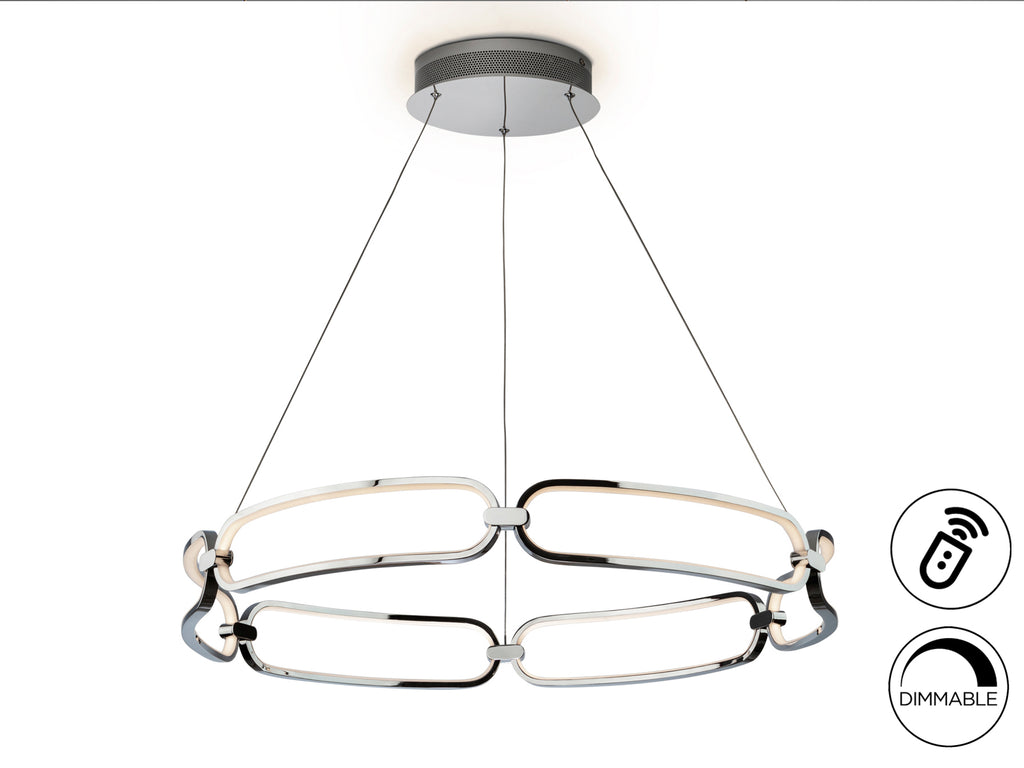 Schuller 786973D - Lámpara Colette Ø80cm Cromado - luzguru.com