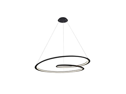 Schuller 527644 - Lámpara LOOPING Negra Ø97cm - luzguru.com