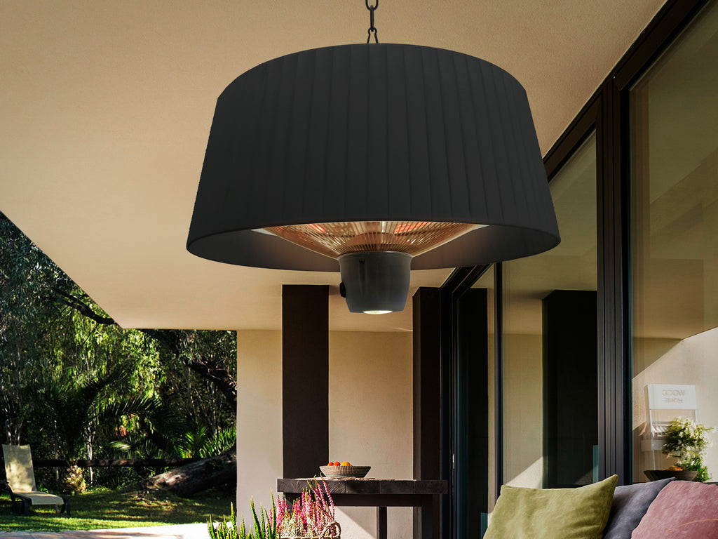 Estufa de Suspensión Schuller Heat Vintage - Negra 1500W | luzguru.com