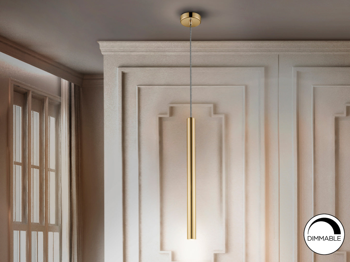 Lámpara LED Moderna Oro - Schuller Varas | luzguru.com